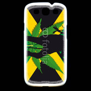 Coque Samsung Galaxy S3 Rasta Jamaïca Vert et Jaune