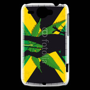 Coque HTC Wildfire G8 Rasta Jamaïca Vert et Jaune