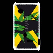Coque Sony Xperia Typo Rasta Jamaïca Vert et Jaune