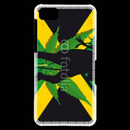 Coque Blackberry Z10 Rasta Jamaïca Vert et Jaune