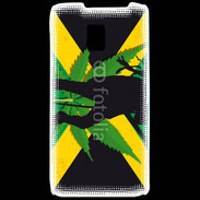 Coque LG P990 Rasta Jamaïca Vert et Jaune