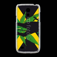 Coque Samsung Galaxy S4mini Rasta Jamaïca Vert et Jaune