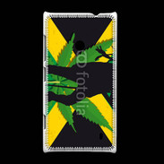 Coque Nokia Lumia 520 Rasta Jamaïca Vert et Jaune