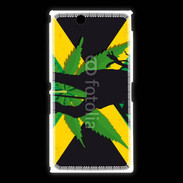 Coque Sony Xpéria Z Ultra Rasta Jamaïca Vert et Jaune