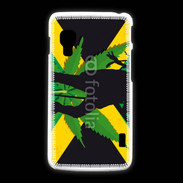 Coque LG L5 2 Rasta Jamaïca Vert et Jaune