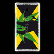 Coque Huawei Ascend Mate Rasta Jamaïca Vert et Jaune