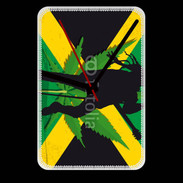 Grande pendule murale Rasta Jamaïca Vert et Jaune
