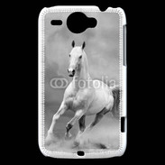 Coque HTC Wildfire G8 Cheval en noir et blanc 55