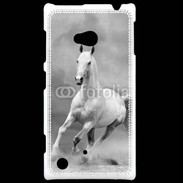 Coque Nokia Lumia 720 Cheval en noir et blanc 55