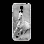 Coque Samsung Galaxy S4mini Cheval en noir et blanc 55