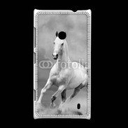 Coque Nokia Lumia 520 Cheval en noir et blanc 55
