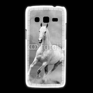 Coque Samsung Galaxy Express2 Cheval en noir et blanc 55