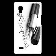 Coque LG Optimus L9 Respect en écriture