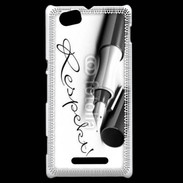 Coque Sony Xperia M Respect en écriture