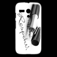 Coque Motorola G Respect en écriture