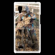 Coque LG Optimus L9 Moto cross dans la boue 15