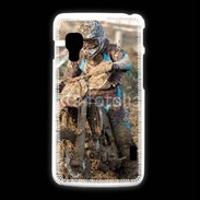 Coque LG L5 2 Moto cross dans la boue 15