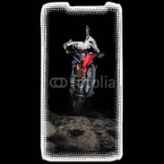 Coque LG P990 Moto cross la nuit 15