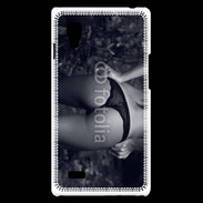 Coque LG Optimus L9 Belle fesse en noir et blanc 15