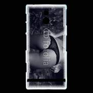 Coque Sony Xperia P Belle fesse en noir et blanc 15