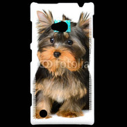 Coque Nokia Lumia 720 Yorkshire et nœud bleu 15