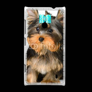 Coque Nokia Lumia 520 Yorkshire et nœud bleu 15