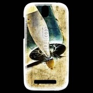 Coque HTC One SV Vintage aviation 55