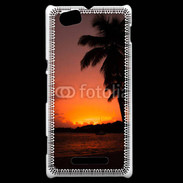Coque Sony Xperia M Cocotier au soleil couchant