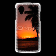 Coque LG Nexus 5 Cocotier au soleil couchant