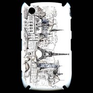 Coque Blackberry 8520 La France rurale vintage