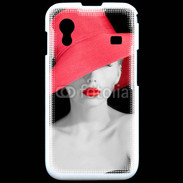 Coque Samsung ACE S5830 Femme élégante en noire et rouge 10