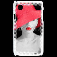 Coque Samsung Galaxy S Femme élégante en noire et rouge 10