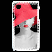 Coque Samsung Galaxy S Femme élégante en noire et rouge 10