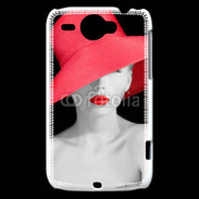Coque HTC Wildfire G8 Femme élégante en noire et rouge 10