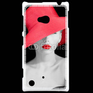 Coque Nokia Lumia 720 Femme élégante en noire et rouge 10