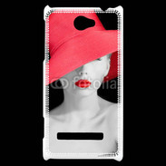 Coque HTC Windows Phone 8S Femme élégante en noire et rouge 10