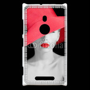 Coque Nokia Lumia 925 Femme élégante en noire et rouge 10
