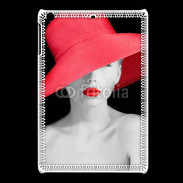 Coque iPadMini Femme élégante en noire et rouge 10