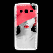 Coque Samsung Galaxy Express2 Femme élégante en noire et rouge 10