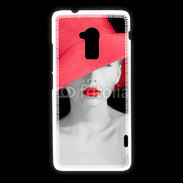 Coque HTC One Max Femme élégante en noire et rouge 10