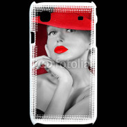 Coque Samsung Galaxy S Femme élégante en noire et rouge 15