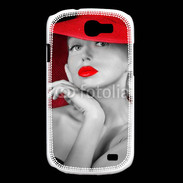 Coque Samsung Galaxy Express Femme élégante en noire et rouge 15