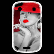 Coque Blackberry Bold 9900 Femme élégante en noire et rouge 15