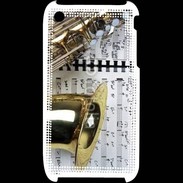 Coque iPhone 3G / 3GS Saxophone et partitions 15