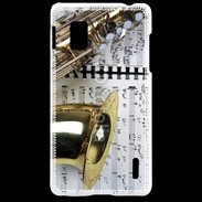 Coque LG Optimus G Saxophone et partitions 15