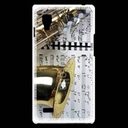 Coque LG Optimus L9 Saxophone et partitions 15