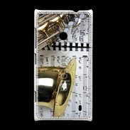 Coque Nokia Lumia 520 Saxophone et partitions 15