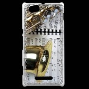 Coque Sony Xperia M Saxophone et partitions 15