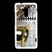 Coque HTC One Max Saxophone et partitions 15