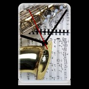 Pendule de bureau Saxophone et partitions 15